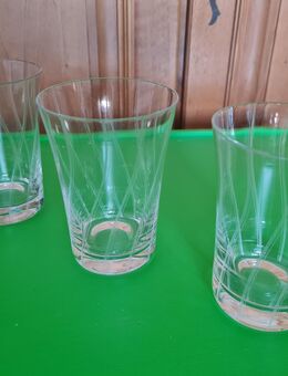 3 stylische Wassergläser 50er Jahre Mid Century Vintage - Gründau