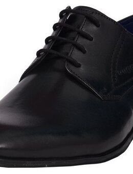 bugatti Schnürschuh, Blockabsatz, Abendschuh, Businessschuh, Festtagsschuh, Logoprägung
