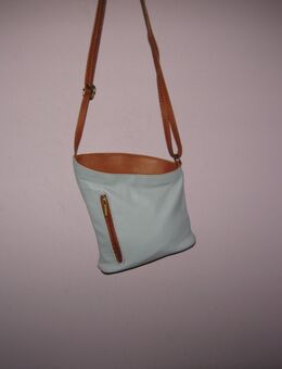 ITL-422 Handtasche, Schultertasche, Design Tasche, handbag, echt Leder, Made in Italy - Lübeck