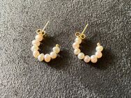 Mini Hoops aus 18k Gold Vermeil & Perlen - Hamburg