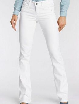 Arizona Bootcut-Jeans mit Keileinsätzen ausgestellte Beinform, niedrige Leibhöhe, elastisches Material