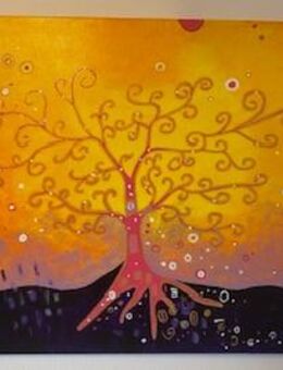 Gemälde " Lebensbaum" handgemalt - Herne