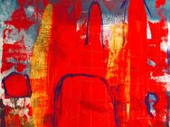 Abstraktes Bild Acryl Leinwand 40x60 cm "Blaze of Colors" - Göttingen