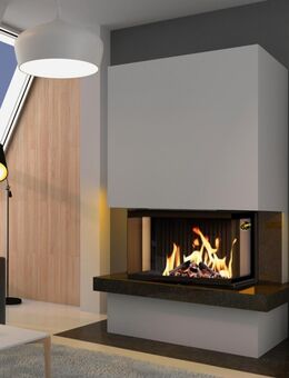 Kaminbausatz 🟡 ROYAL EXTRA Volcano 3ATh B 9KW Panorama U Kamin Bausatz Ofen Neu Hajduk LDF-Kamine - Strausberg