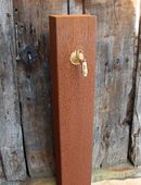 Wasserzapfstelle Cortenstahl Zapfstelle Corten Zapfsäule Messing in 49835