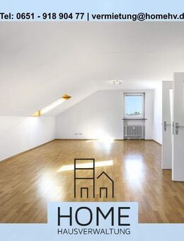 Trier-Euren: Charmante und frisch renovierte 3 ZKB - Dachgeschosswohnung mit ca. 102 m² WFL und Einbauküche - 3er WG tauglich - Trier