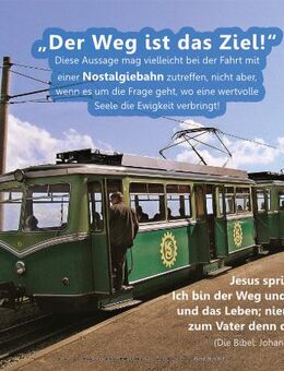 Christliches Poster A2: Historische Zahnradbahn - NEUWARE - Edition Katzenstein - Wilhelmshaven