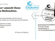 Citykurier: "Weihnachten 2012", Ganzsache, gel. - Brandenburg (Havel)