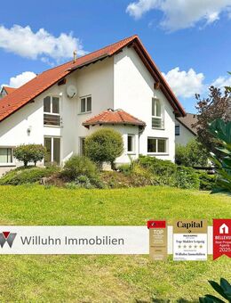 Freistehendes Architektenhaus | Sonnige Terrasse | 5 Zimmer | 2 Garagen | Idyllischer Außenbereich - Windischleuba