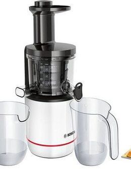 BOSCH Slow Juicer MESM500W, 150 W, für hartes Obst und Gemüse, sehr leise, leichte Reinigung