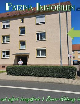 Gepflegte und sofort bezugsfreie 3 Zimmer-Wohnung in Querfurt - Querfurt