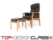 wie neu! danish Nordic Easy Lounge Chair Relax Sessel Leder - Hamminkeln Zentrum
