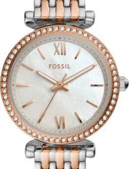 Fossil Quarzuhr CARLIE MINI ES4649, Armbanduhr, Damenuhr, Edelstahlarmband, analog, Glassteine