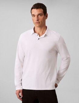 Calvin Klein Langarm-Poloshirt LS SUPIMA COTTON SOLID POLO regular fit mit Rundhalsausschnitt