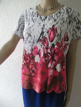 NEU mit ETIKETT * Blumen * Blüten * Flower- Power * Kurzarm * Feinstrick * Pullover * T- Shirt "PUNTA ROMA" Gr. 38- 40, 42/ S- M * pink * weiß * schwarz * - Riedlingen