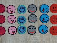 Bügelapplikationen Smiley Emoticons Set - Löbau