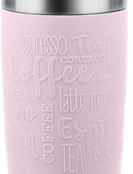 Emsa Thermobecher Travel Mug Classic, mit 360°-Trinköffnung, Edelstahl, Kunststoff, Silikon, 4h heiß, 8h kalt - 360 ml / 6h heiß, 12h kalt - 500 ml, 100% dicht