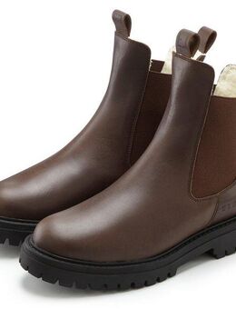 Elbsand Chelseaboots Stiefelette Stiefel, Boots, Winterstiefel, Schlupfstiefel aus Leder mit Warmfutter