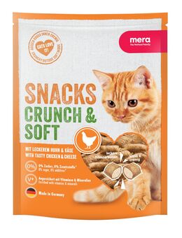 mera Crunch & Soft Huhn & Käse - Sparpaket: 2 x 200 g