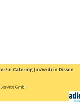Betriebsleiter/in Catering (m/w/d) in Dissen a.T.W. - Bielefeld