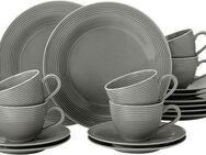 Seltmann Weiden Kaffeeservice Geschirr-Set, Service Beat (18-tlg), 6 Personen, Porzellan, wunderschöne Farbglasur, Made in Germany, 18 Teile, für 6 Personen