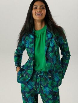 Aniston SELECTED Jerseyblazer mit großflächigem und abstraktem Blättermuster
