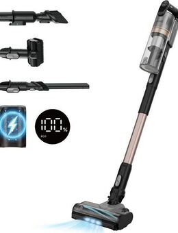 Levoit Akku-Bodenstaubsauger LVAC-300 Plus, 240 W, beutellos, 99,99% HEPA-Filtration, Anti-Tangle, LED-Display, bis zu 60 Minuten