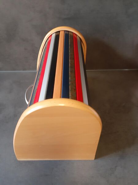 Brotkasten Harlekin mit Rolldeckel ,Holz Brot-Box - Berlin Tempelhof-Schöneberg