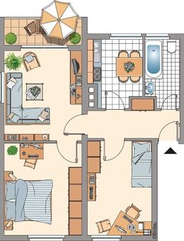 Demnächst frei! 3-Zimmer-Wohnung in Eschweiler Hücheln - Eschweiler