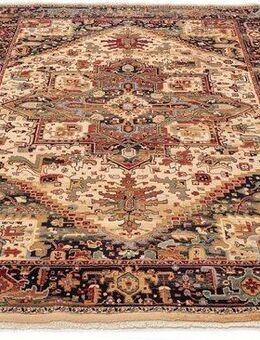 THEKO Wollteppich Saharna 2886, rechteckig, Höhe: 10 mm, reine Wolle, Orient-Optik, mit Fransen