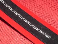1 Figaro-Armband, ca. 4,2 mm breit,, ca. 19 cm, Sterling Silber 925/-, Karabiner - Essen