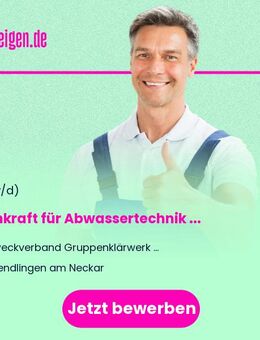 Fachkraft für Abwassertechnik / Fachkraft für Rohr-, Kanal- und Industrieservice (m/w/d) Fachbereich I - Wendlingen (Neckar)