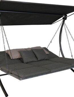 Angerer Freizeitmöbel Hollywoodschaukel Luxus Smart stone, 3-Sitzer, Bettfunktion, BxTxH: 210x145x160 cm