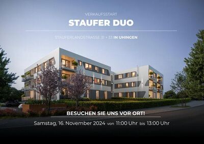 Neubauprojekt in Uhingen, tolle Lage! Ideal für Kapitalanleger! 2 Zi.-Whg., Balkon, Aufzug, TG