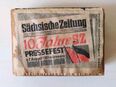 historische Streichholzschachtel, 1955, "10 Jahre SZ" in 01099