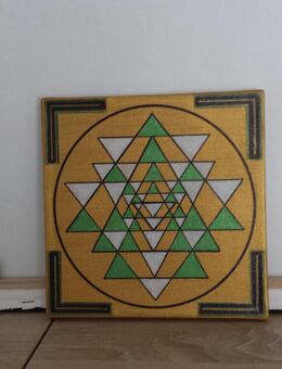 Leinwandbild 20/ Sri Yantra . Acrylbild. - Unna