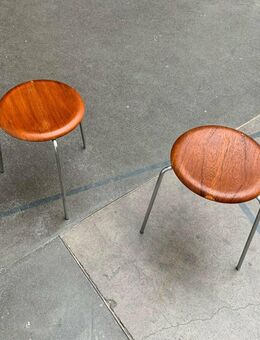 Mid Century Fritz Hansen Dot Stool Hocker Arne Jacobsen Teak 60er - Hamburg Hamburg-Nord