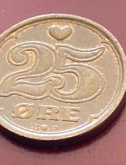 Münze Münzen Umlaufmünze Dänemark 25 Öre 1990 - Alzey Zentrum
