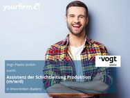 Assistenz der Schichtleitung Produktion (m/w/d) - Rheinfelden (Baden)