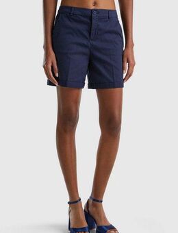 United Colors of Benetton Bermudas mit kleinem Umschlag am Saum