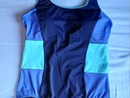 BADEANZUG – durchgehend gefüttert – Soft-Cups - Größen 46 und 48 – marine royalblau türkis  – 1 Stück - Timmendorfer Strand