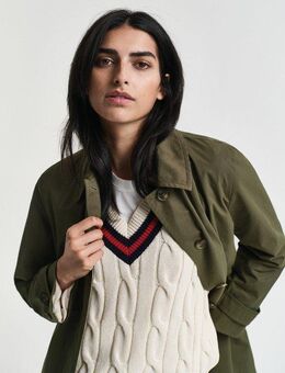 Gant Kurzmantel CAR COAT Mit Rundhalsausschnitt