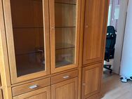 Eichenschrank mit Vitrine und TV Board - Essen