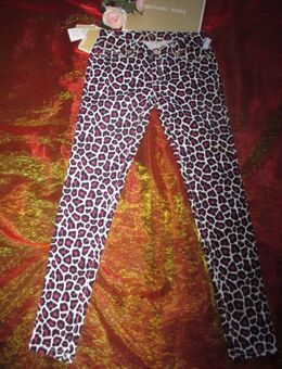 NEU mit Etiketten * Animal * Leo- Style * Skinny * Jeans Hose "MICHAEL KORS" MK * Original * Gr. 34- 36/ XS- S * schwarz * weiß * pink * - Riedlingen
