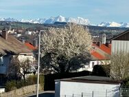 Blick auf das Alpenpanorama und die Stadt Kempten A.5.3 - Kempten (Allgäu)