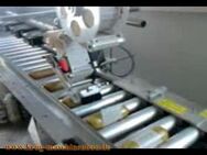 Wurst Dosen runde Produkte Etikettiermaschine mit Rollenband NEU - Eberbach