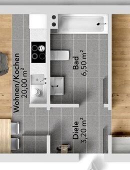 2 helle Zimmer, Dachterrasse und Garage ETW in Köln-Urbach! - Köln