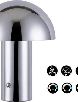 s.Oliver LED Tischleuchte Hillu, mehrere Helligkeitsstufen, LED fest integriert, warmweiß - kaltweiß, stufenlos dimmbar Typ-C-Ladekabel im Lieferumfang enthalten