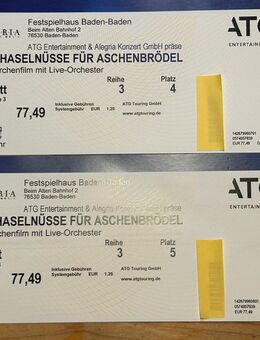 Drei Haselnüsse für Aschenbrödel - 27.12 Baden-Baden mit Live Orchester - Baden-Baden