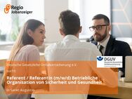 Referent / Referentin (m/w/d) Betriebliche Organisation von Sicherheit und Gesundheit - Sankt Augustin